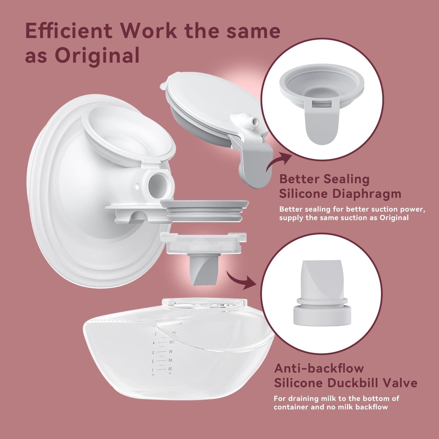 Diafragma de Silicona Momcozy M9 - Paquete de 6 Piezas Libre de BPA