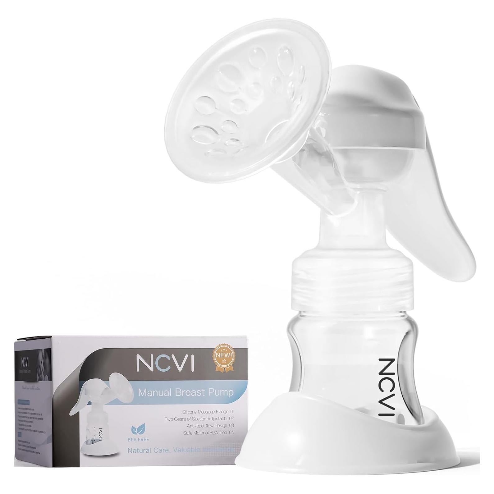 Bomba Manual de Pecho NCVI 20mm Silicona Suave 150ml Libre BPA
