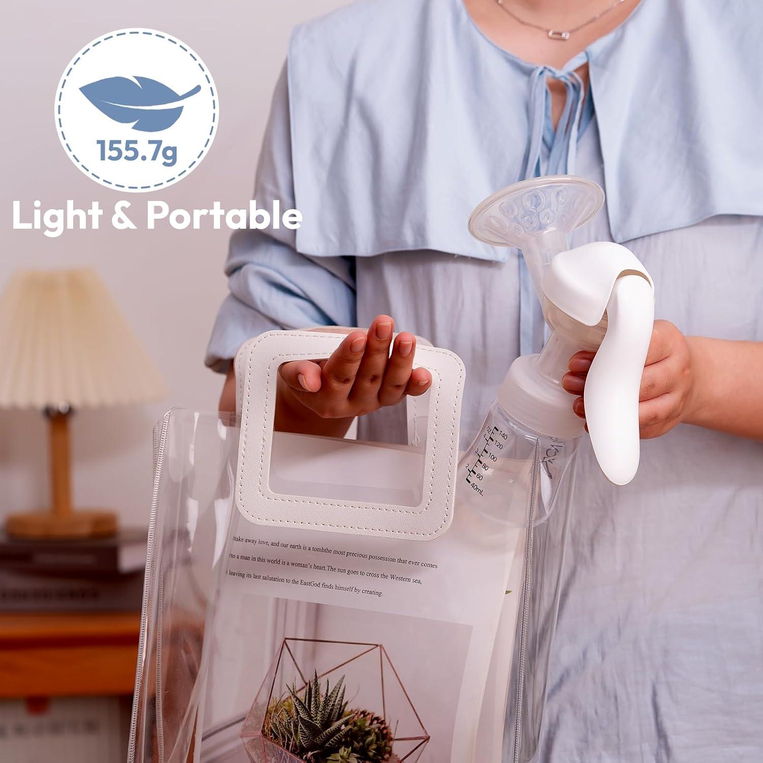 Bomba Manual de Pecho NCVI 20mm Silicona Suave 150ml Libre BPA