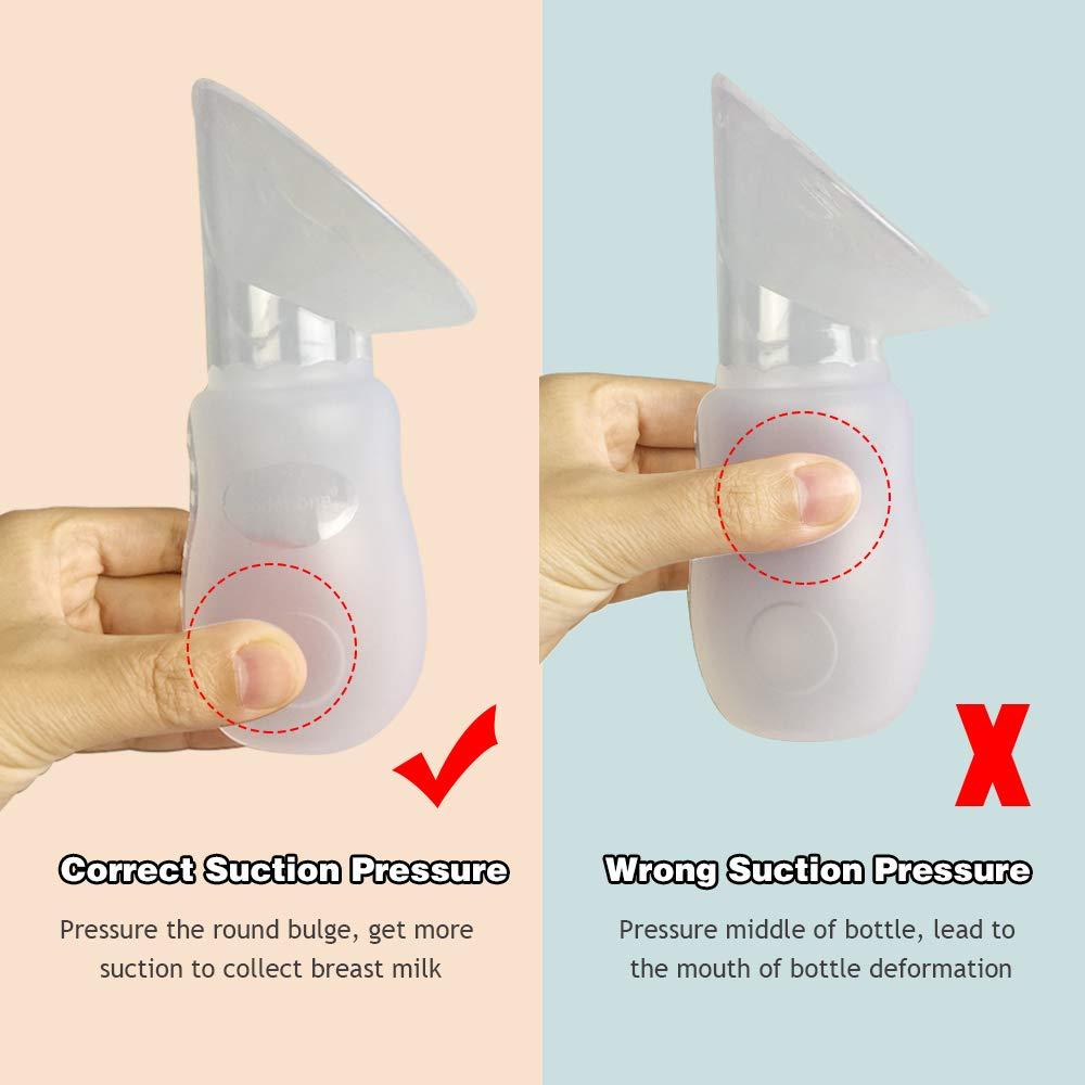 Paquete de 2 Extractores de Leche Manuales de Silicona - Libre de BPA