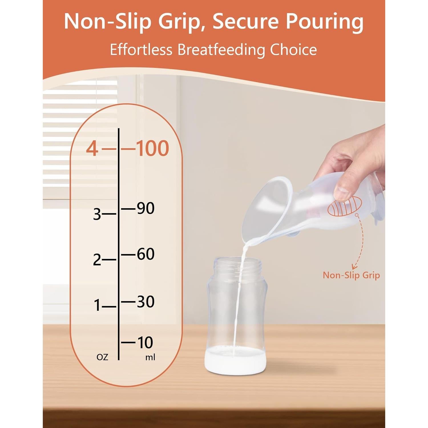 Extractor de Leche Manual HORIGEN 100ml Libre de BPA y Silicona