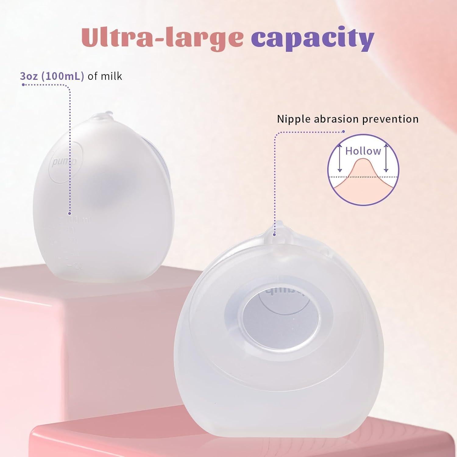 Colector de Leche Materna Silicona ZÜCÜBÉBÉ 100ml 2 Unidades