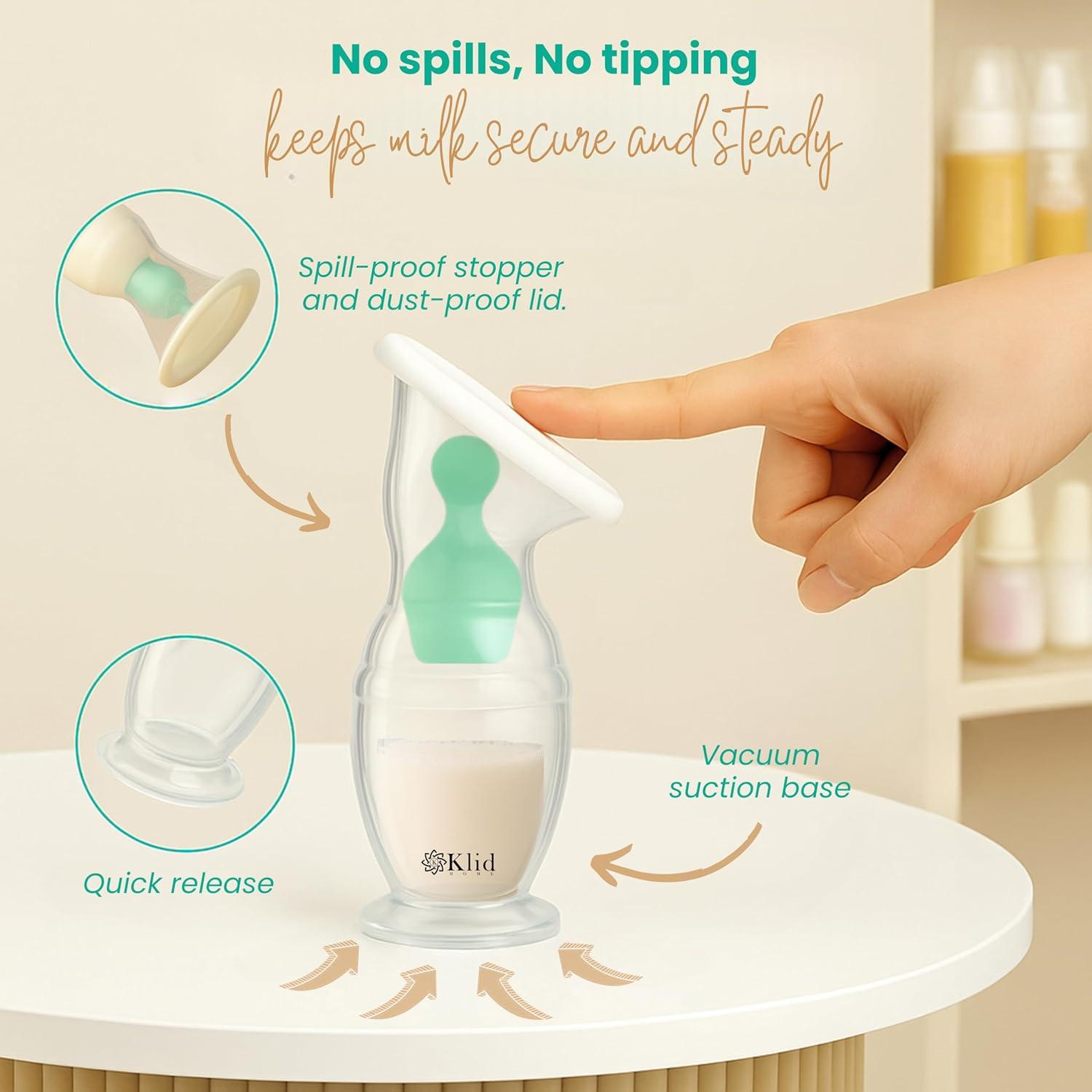 Bomba de Pecho Manual Klid Home - Colector de Leche 110ml