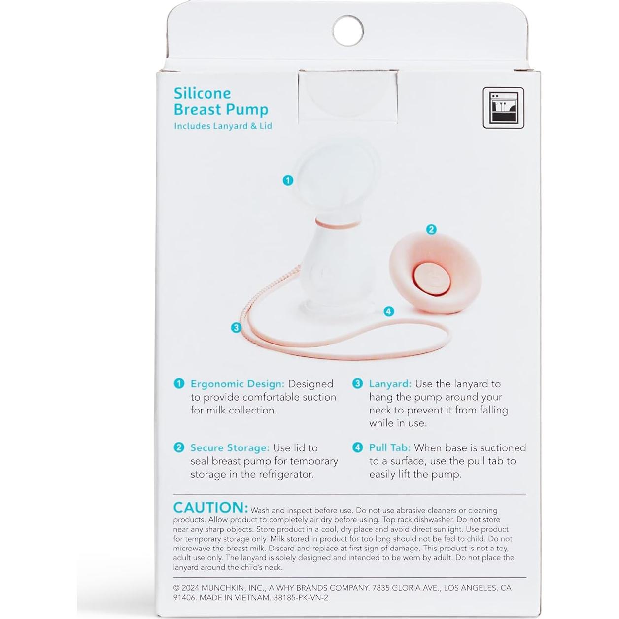 Bomba de Pecho Manual Munchkin Silicona 118ml Libre BPA