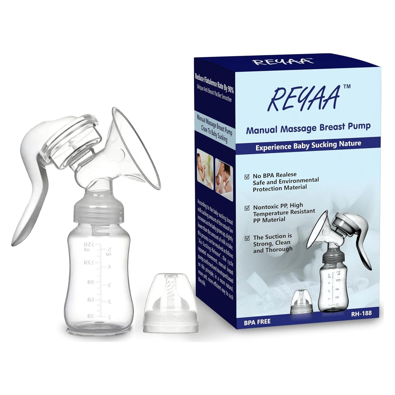 Bomba de Pecho Manual REYAA Ergonómica 100ml Portátil