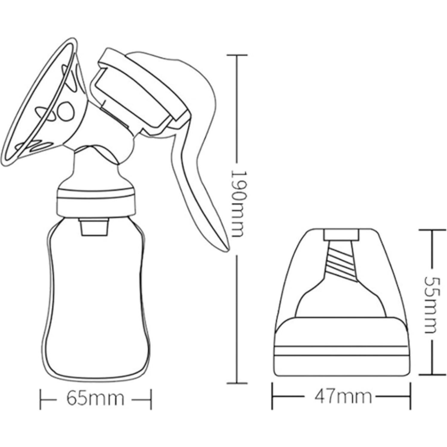 Bomba de Pecho Manual REYAA Ergonómica 100ml Portátil