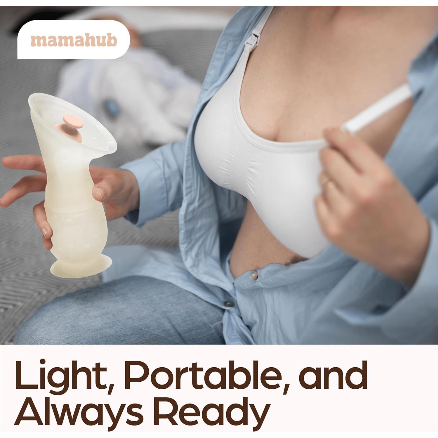 Extractor de Leche Materna Manual Mamahub 110ml Silicona