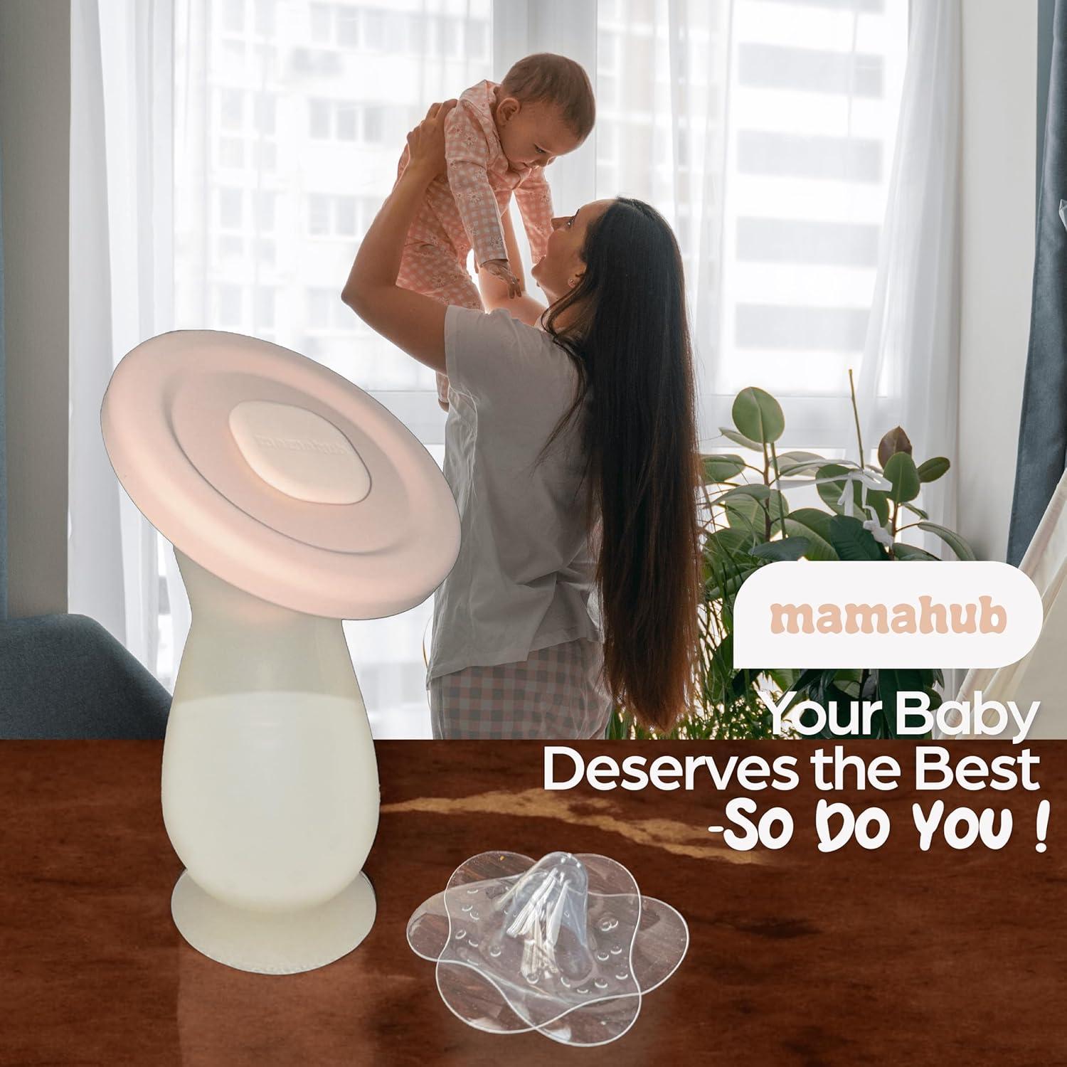 Extractor de Leche Materna Manual Mamahub 110ml Silicona