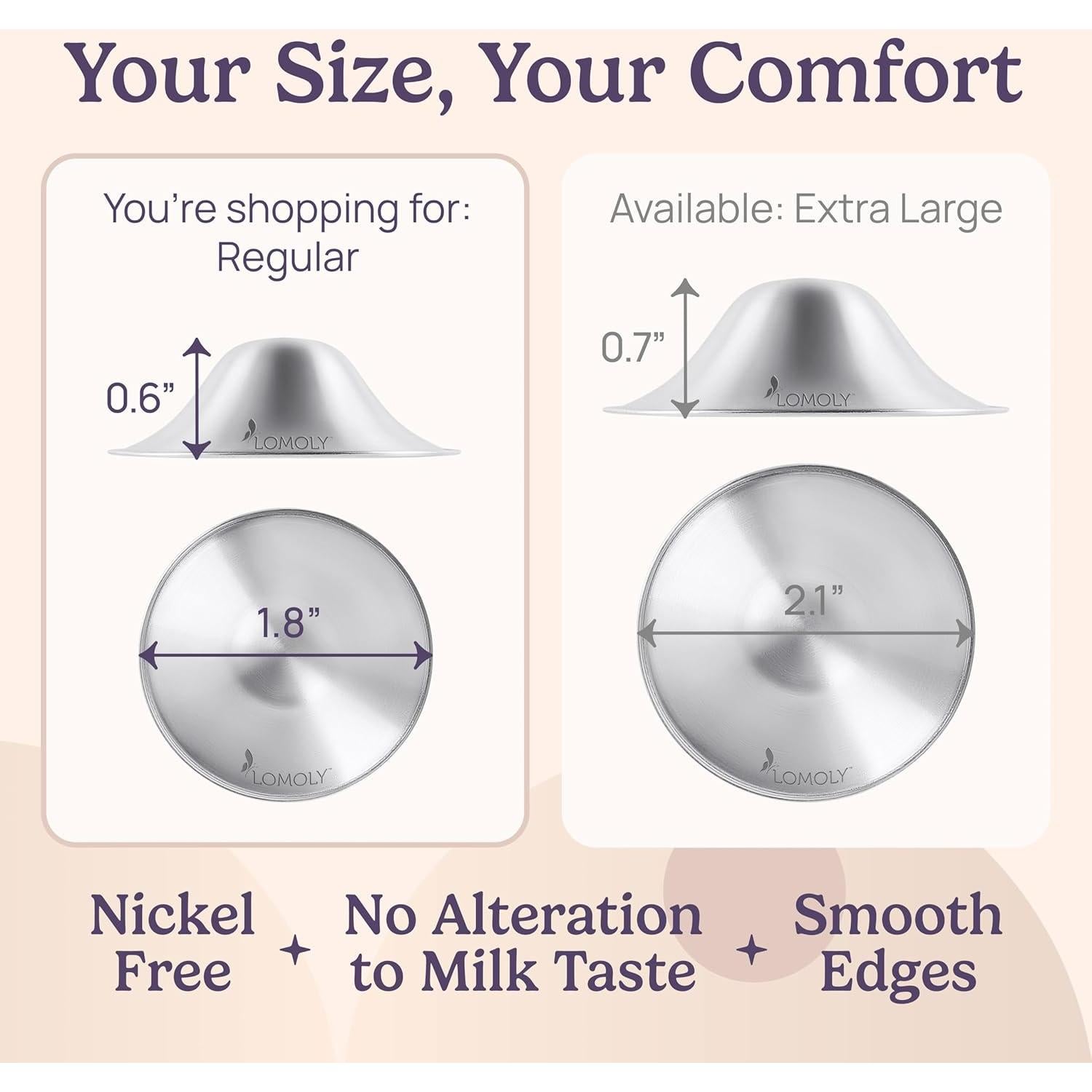 Copas de Lactancia de Plata 999 con Extractor Manos Libres L