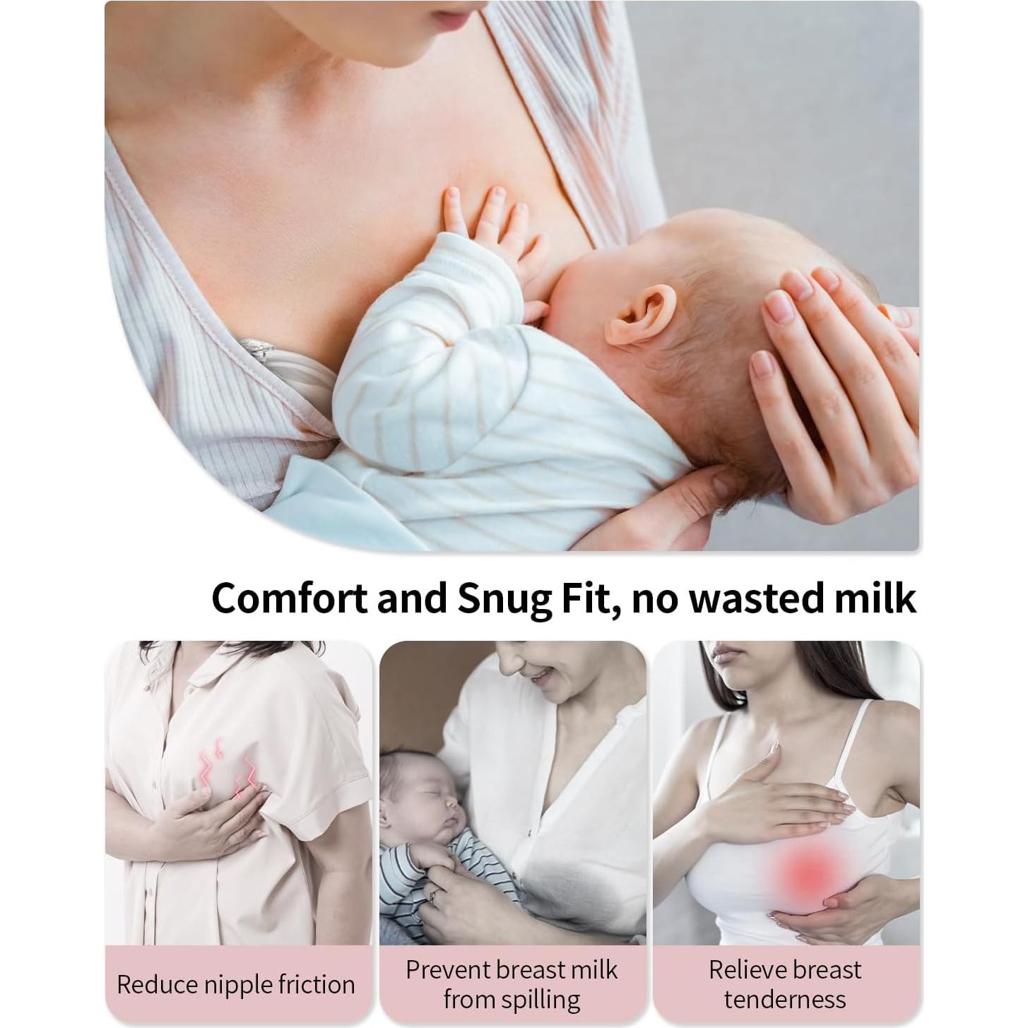 Recolector de Leche Materna KISSBOBO Silicona Transparente 398g