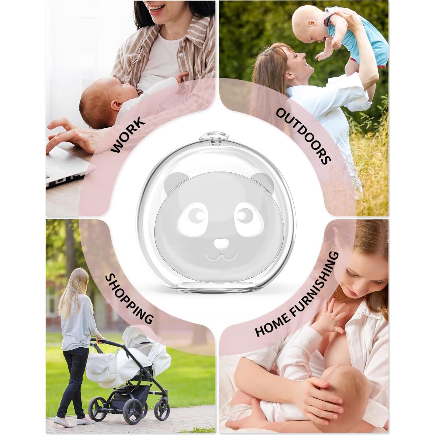 Recolector de Leche Materna KISSBOBO Silicona Transparente 398g