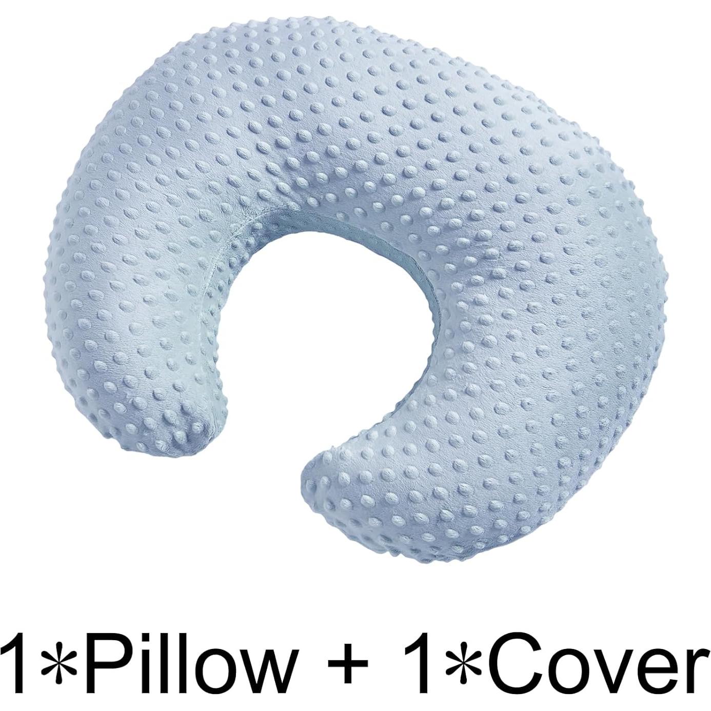 Almohada de Lactancia ESEN Azul Semicircular con Funda Desmontable