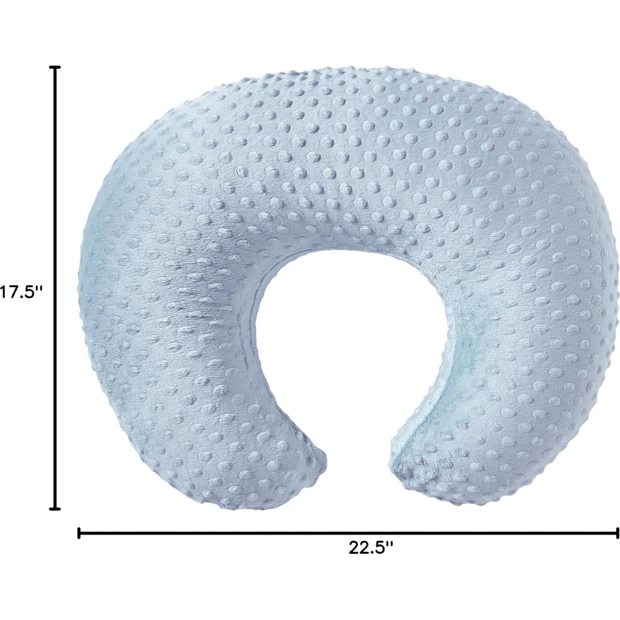 Almohada de Lactancia ESEN Azul Semicircular con Funda Desmontable