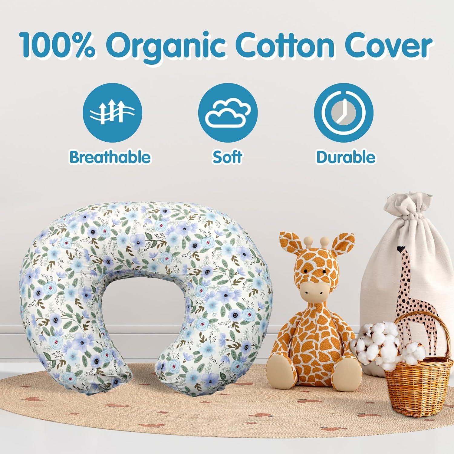 Almohada de Lactancia x-vesolje Hojas 100% Algodón Ajustable