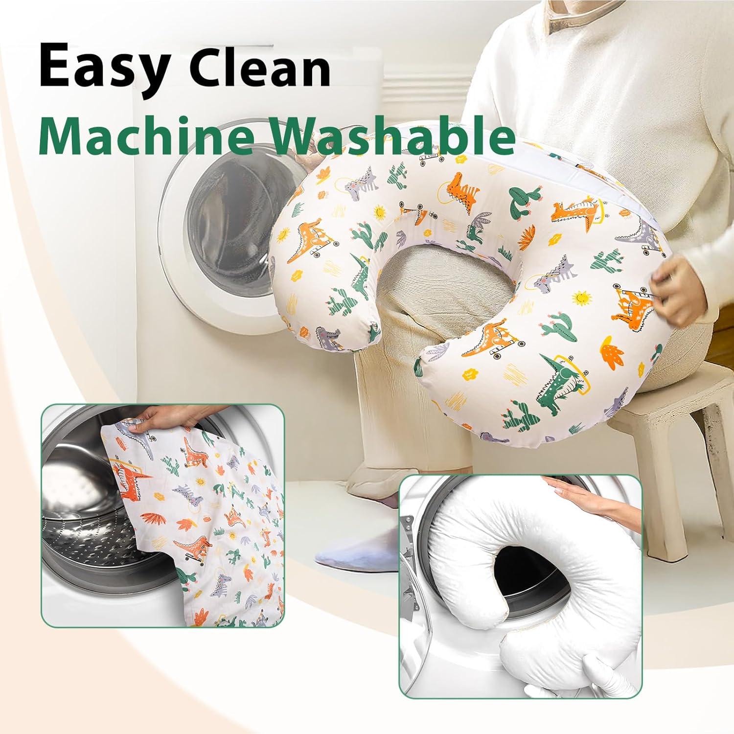 Almohada de Lactancia Resylp Dinosaurio 55.88x45.72 cm Lavable