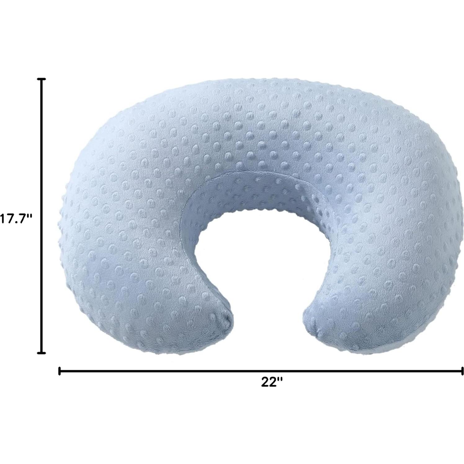 Funda de Almohada de Lactancia Blackleaf Baby Azul Estándar