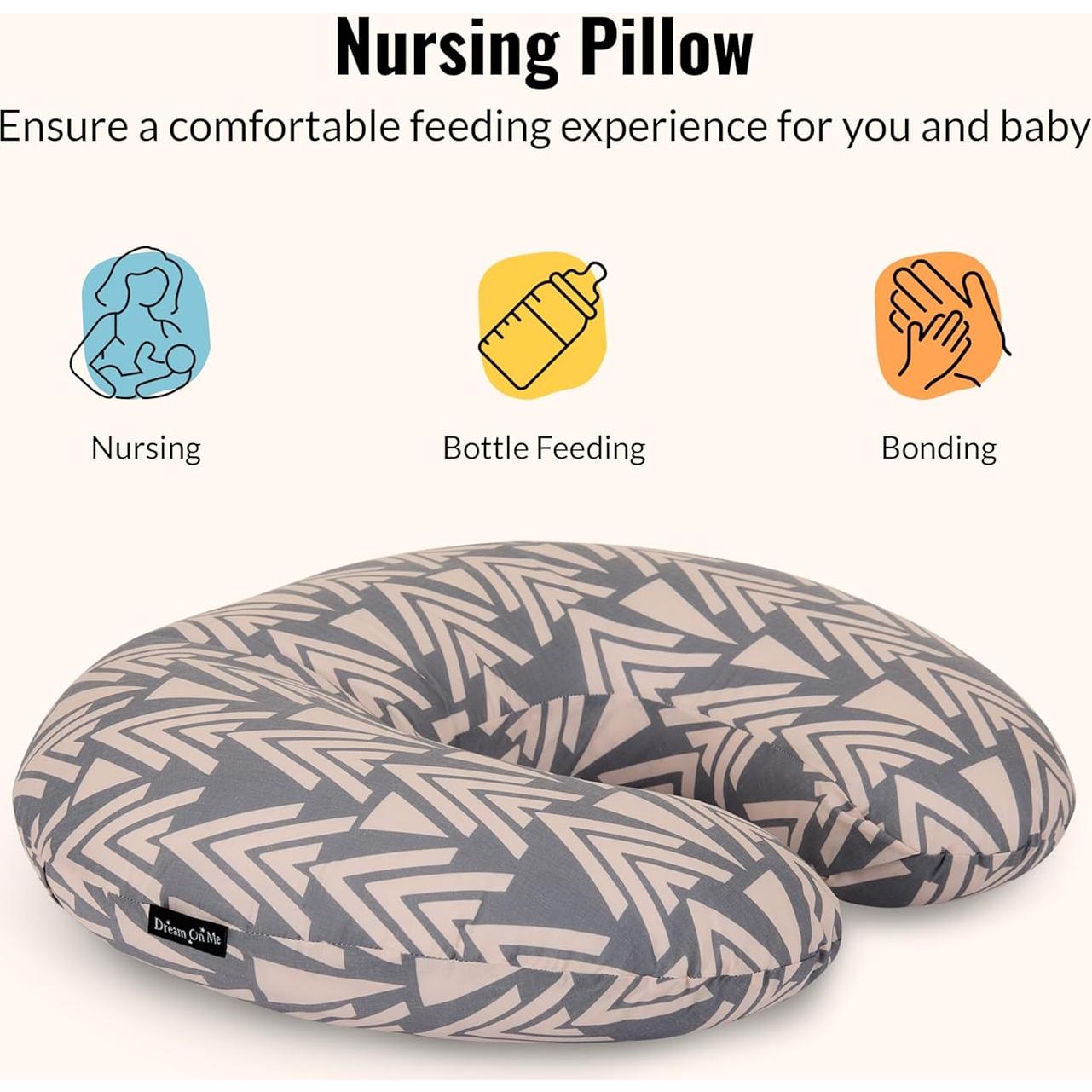 Almohada de Lactancia Dream On Me Beeboo - Suave y Lavable