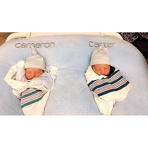 Cojín Twin Z Azul - Soporte para Gemelos, Lactancia y Embarazo