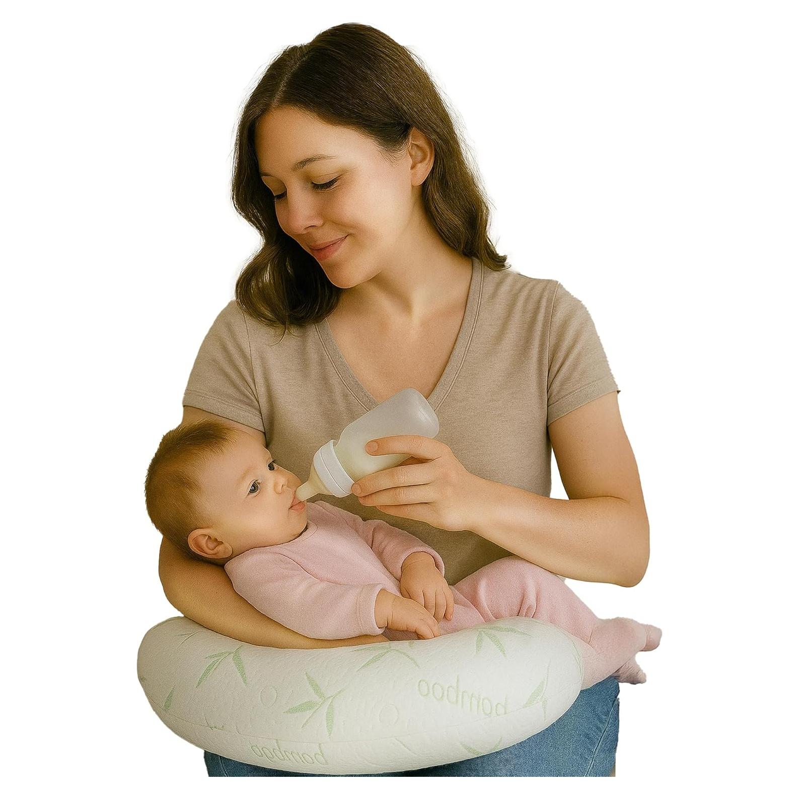 Almohada de Lactancia Sacred Thread - Espuma de Memoria y Funda de Bambú