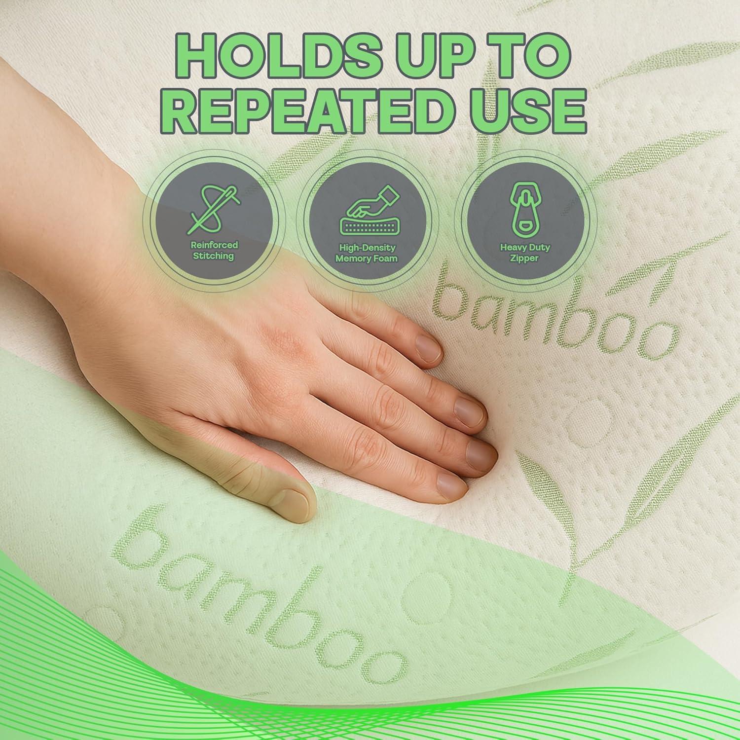 Almohada de Lactancia Sacred Thread - Espuma de Memoria y Funda de Bambú