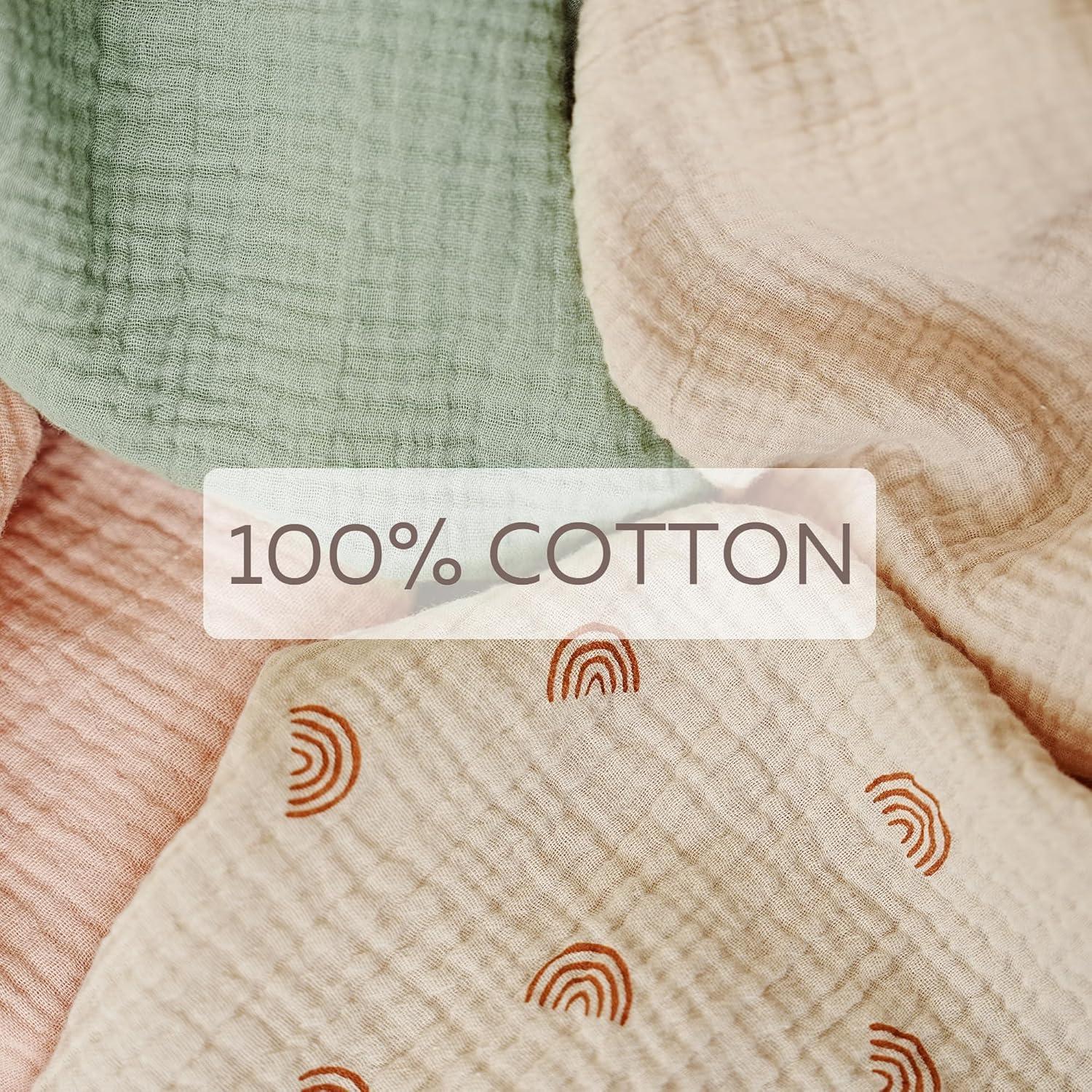 Cubierta de Lactancia Muselina 100% Algodón Arcoíris 100x80cm