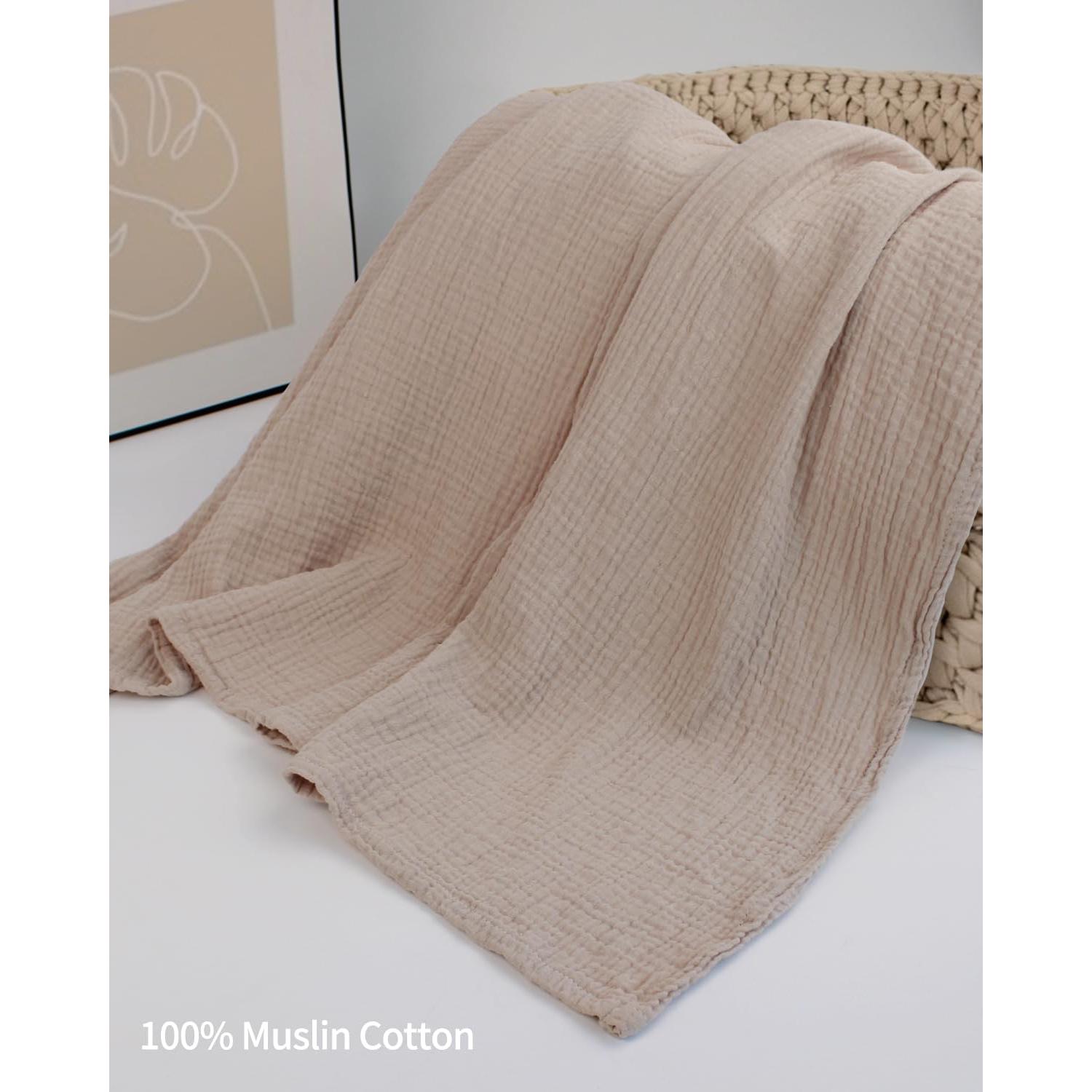 Cubierta de Lactancia Muselina 100% Algodón Ajustable Arena Neutral