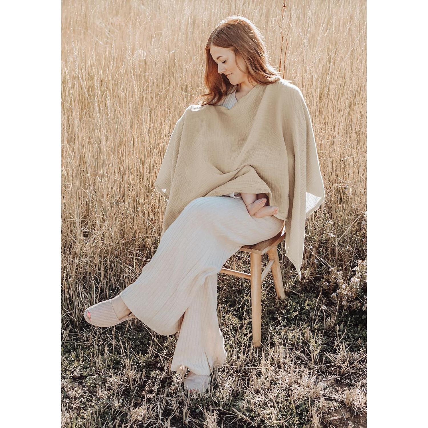 Cubierta de Lactancia Konssy 100% Algodón Transpirable 360°