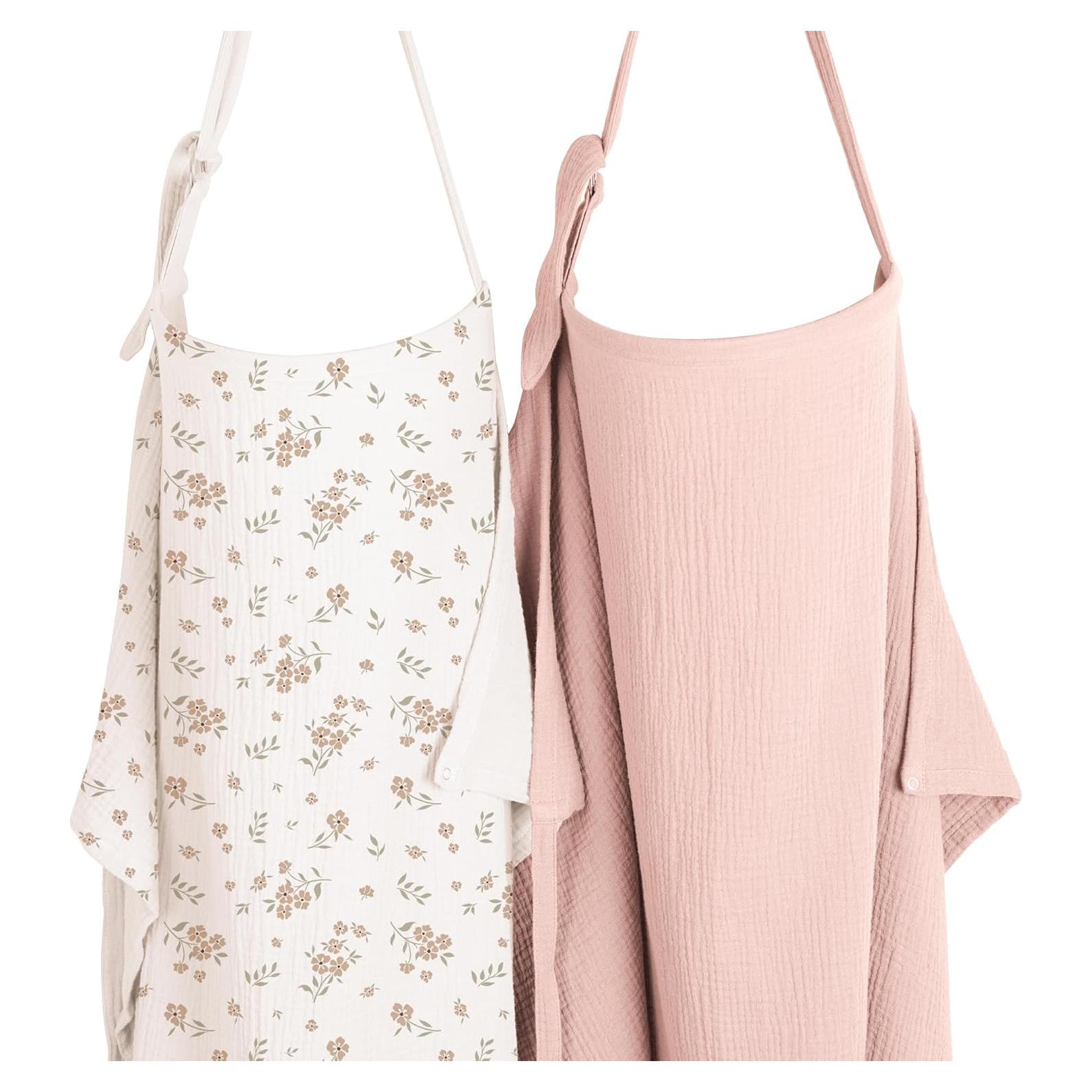 Cubierta de Lactancia Konssy 2 Piezas 100% Algodón Transpirable