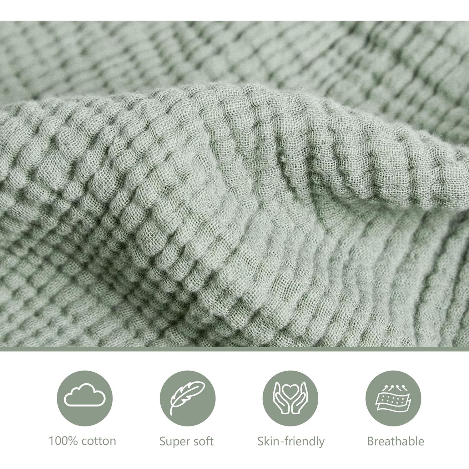 Pack de 2 Cubiertas de Lactancia Coreeky 100% Algodón Verde