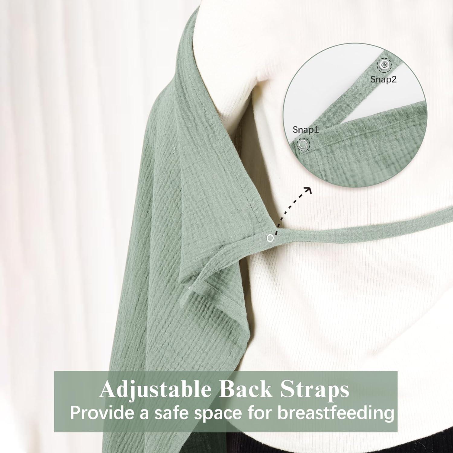Pack de 2 Cubiertas de Lactancia Coreeky 100% Algodón Verde