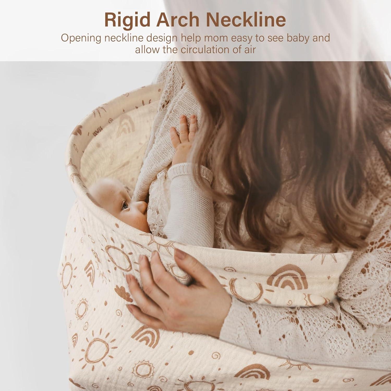 Cubierta de Lactancia MEXXI 100% Algodón Doble Capa Beige 109x76 cm