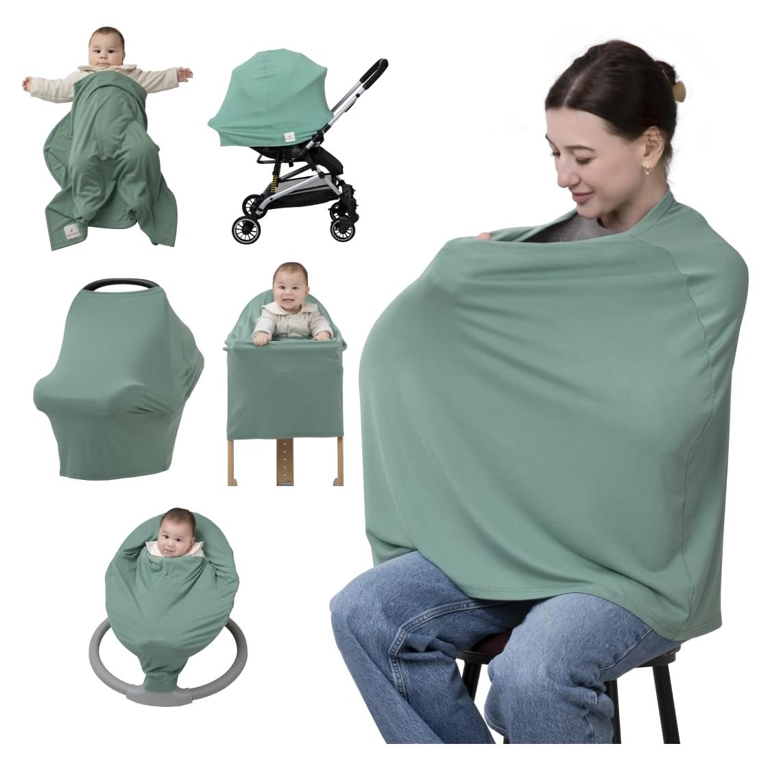 Funda de Lactancia BabbleRoo Verde Musgo 95% Viscosa 230g