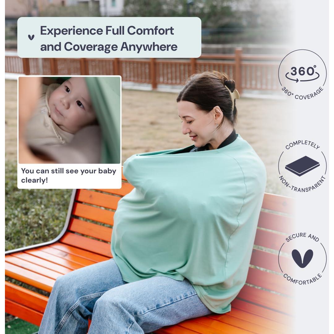 Funda de Lactancia BabbleRoo Verde Musgo 95% Viscosa 230g