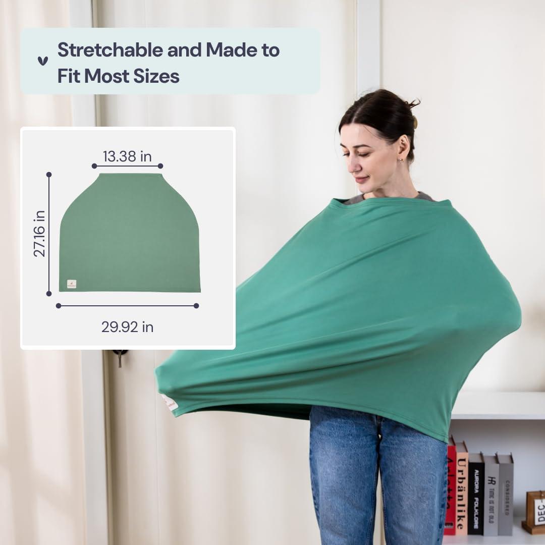 Funda de Lactancia BabbleRoo Verde Musgo 95% Viscosa 230g