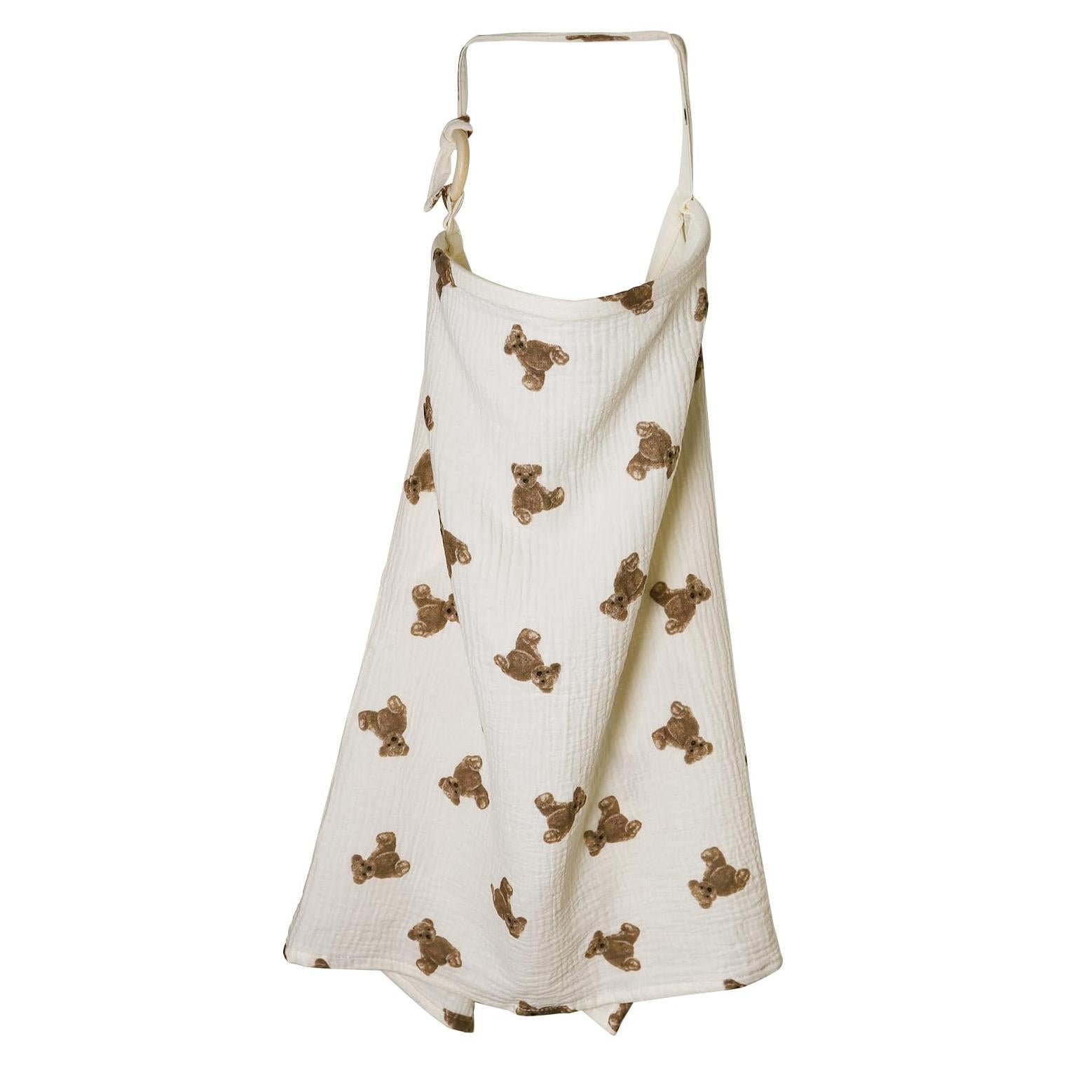 Cubierta de Lactancia 100% Algodón HADEEONG Oso Transpirable