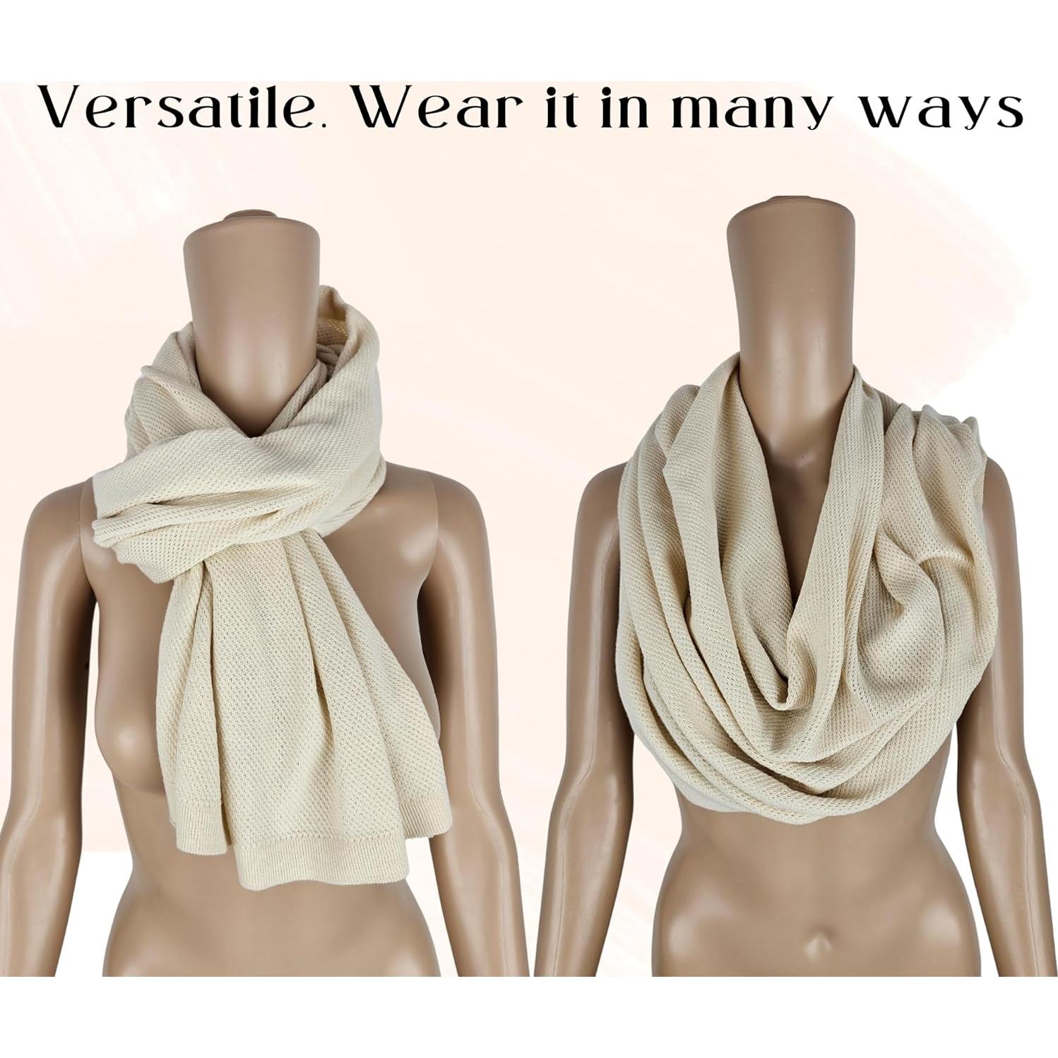 Cubierta de Lactancia Peekaboo Beige - Algodón Orgánico y Cachemira