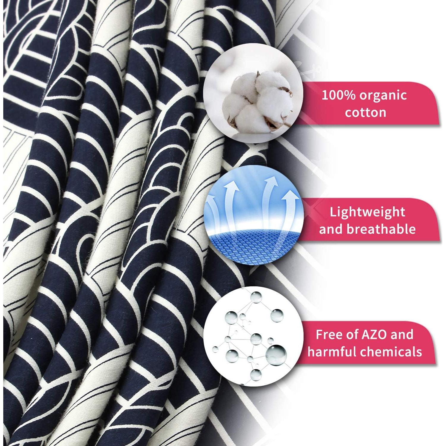 Funda de Lactancia UHINOOS Algodón Transpirable Ajustable Negro