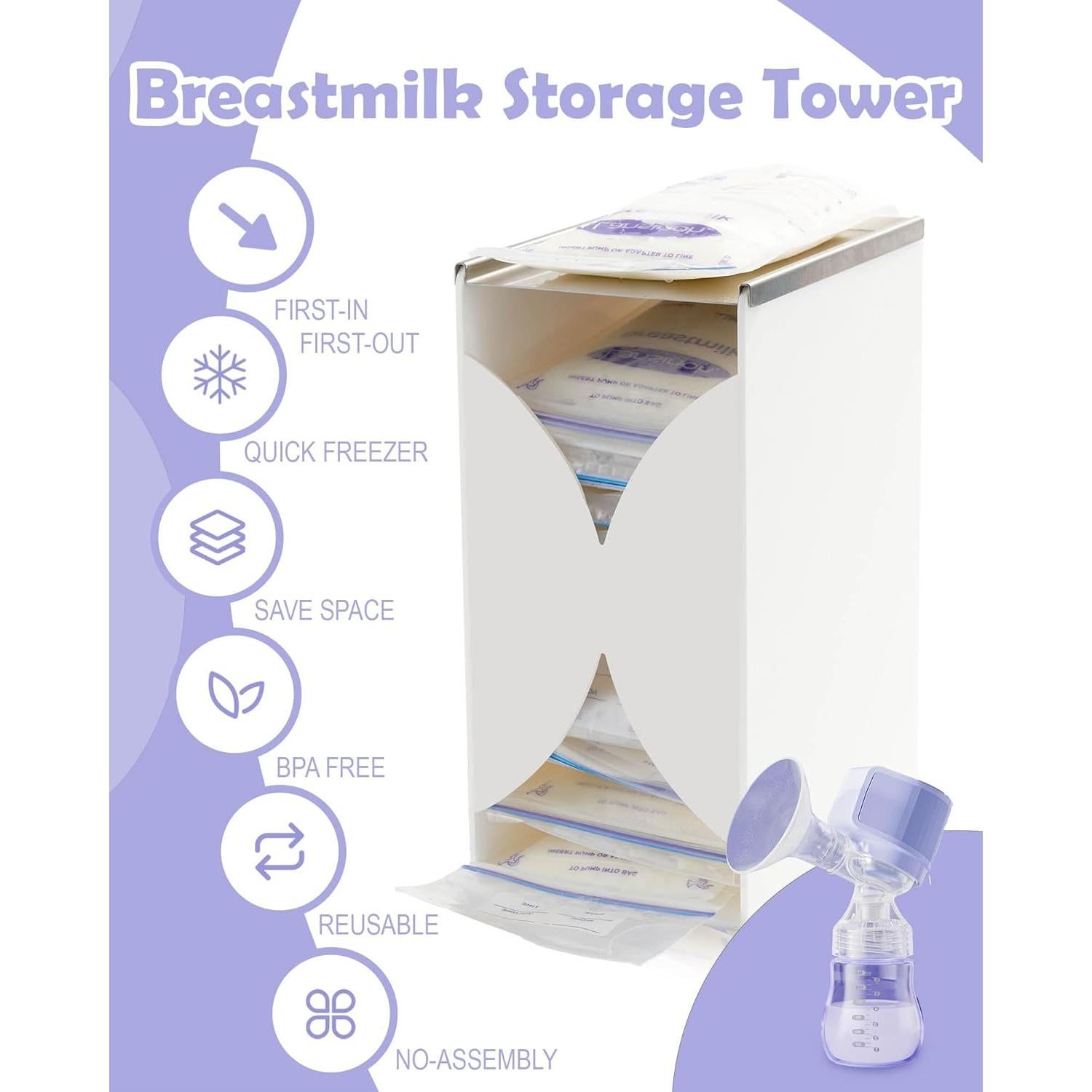 Organizador de Congelador para Leche Materna Y01 - Almacenamiento Eficiente