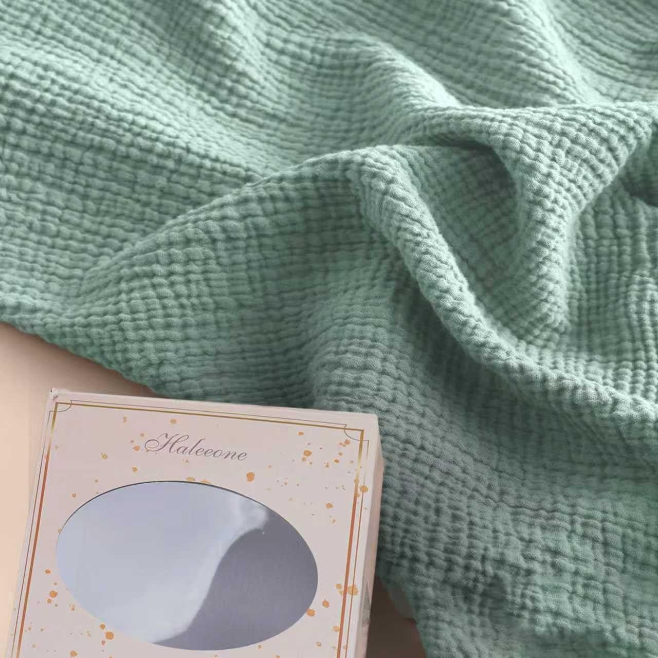 Cubierta de Lactancia Muselina 100% Algodón Verde 71x101 cm