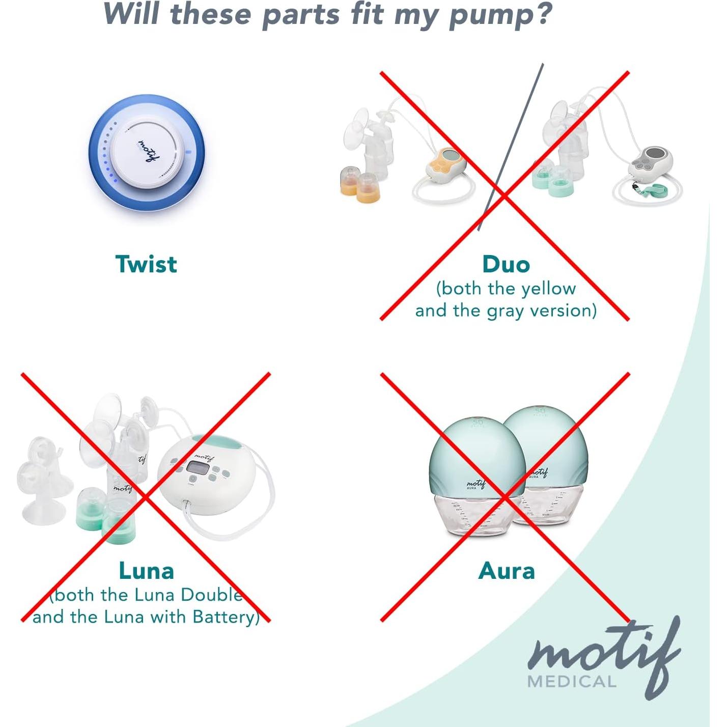 Flanges de Extractor de Leche Motif Medical 28mm - Set de 2