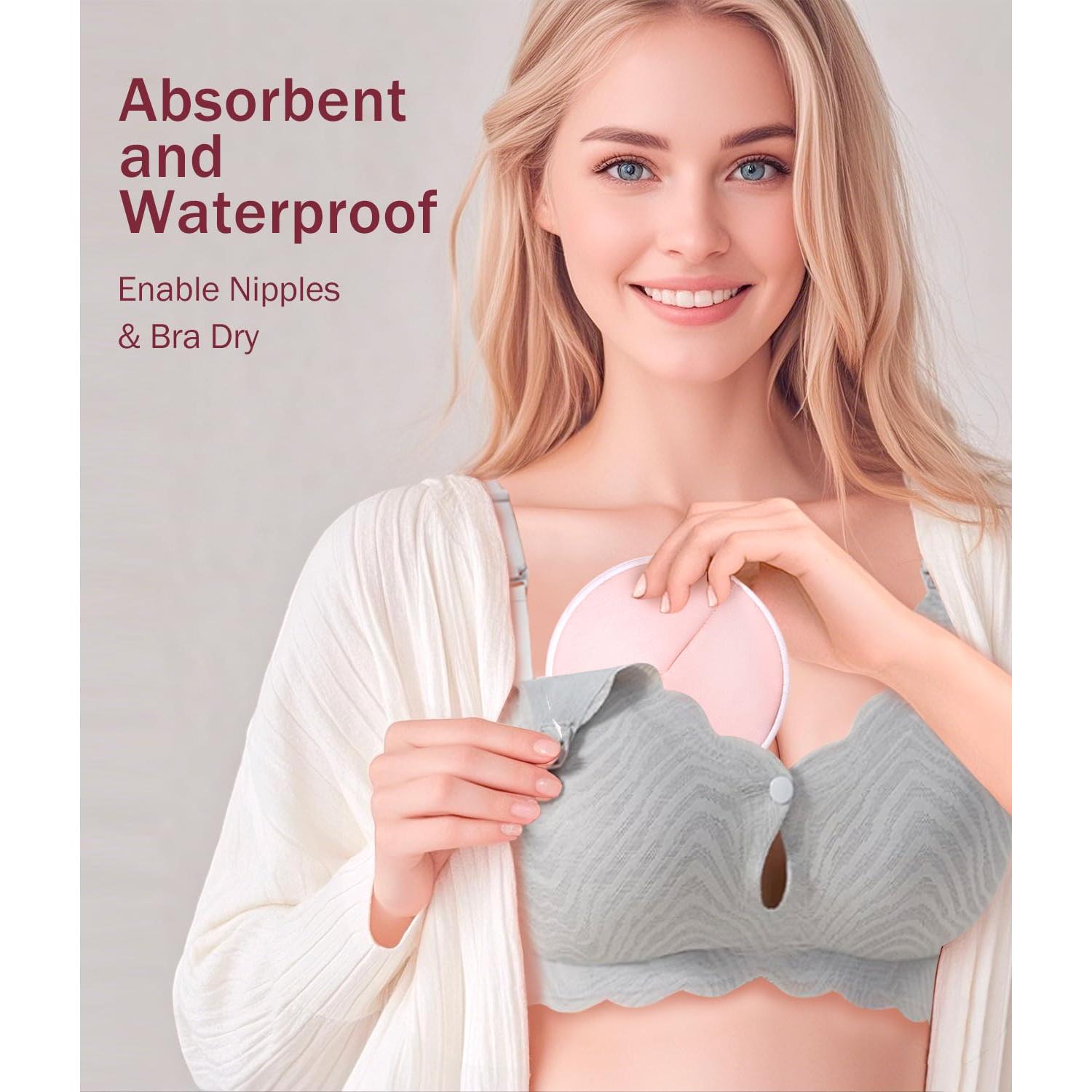 Almohadillas de Lactancia Lavables NEIYIDAREN 6 PCS Ultra-Absorbentes