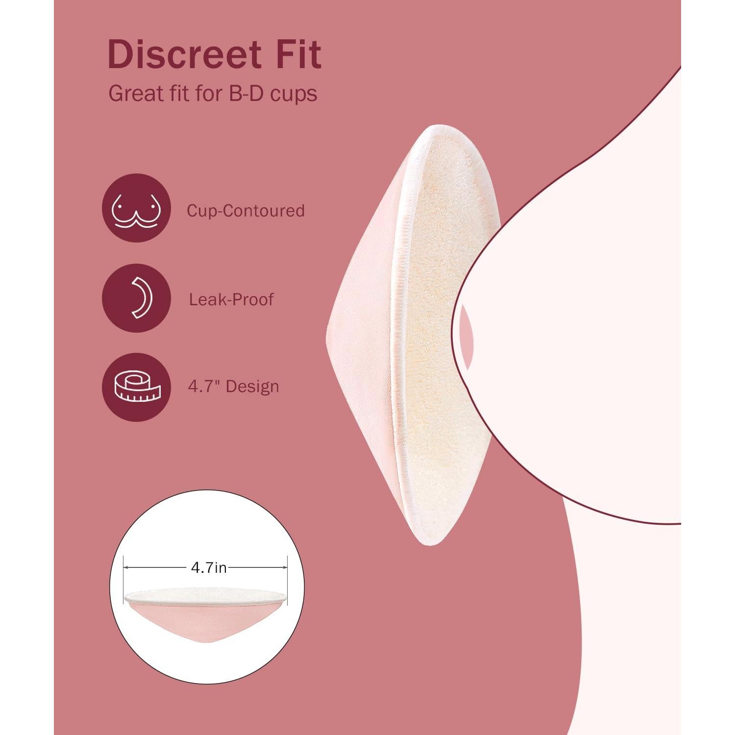 Almohadillas de Lactancia Lavables NEIYIDAREN 6 PCS Ultra-Absorbentes