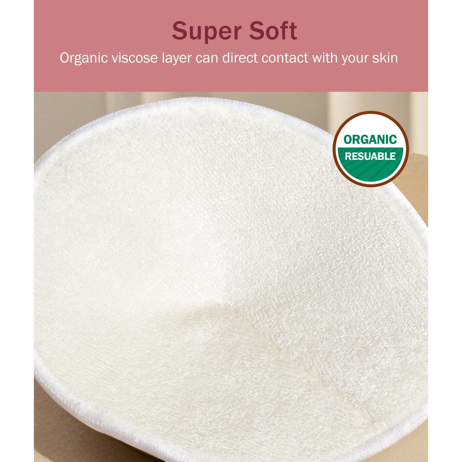 Almohadillas de Lactancia Lavables NEIYIDAREN 6 PCS Ultra-Absorbentes