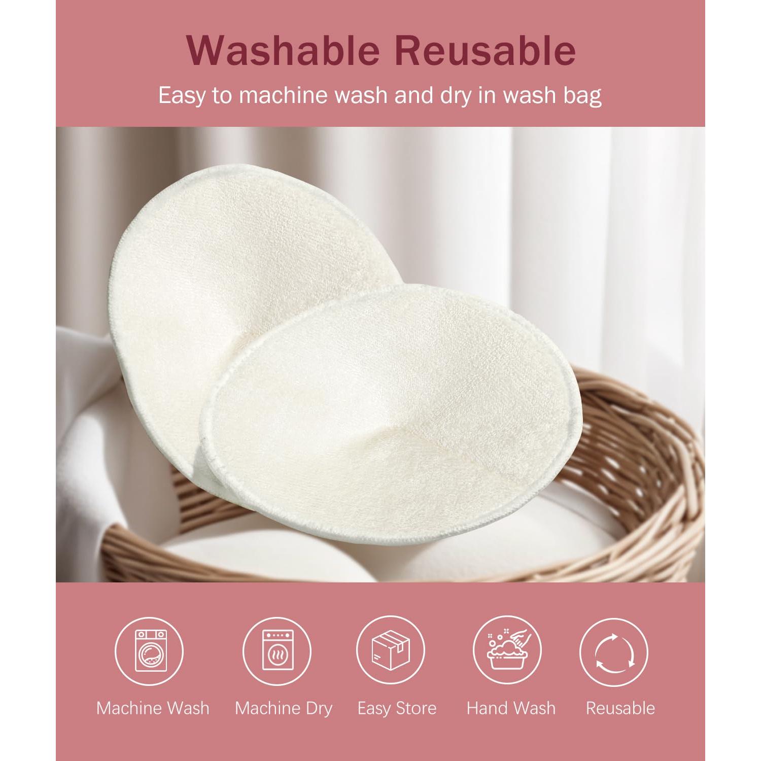 Almohadillas de Lactancia Lavables NEIYIDAREN 6 PCS Ultra-Absorbentes