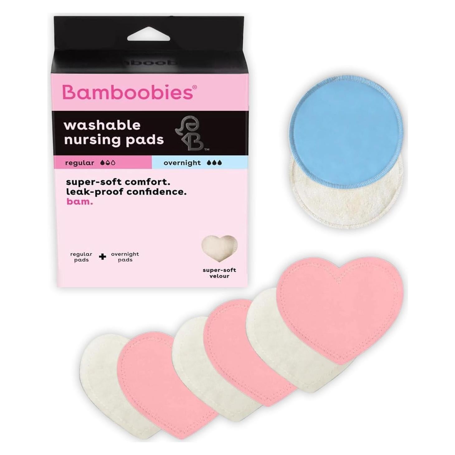 Bamboobies Almohadillas de Lactancia Reutilizables 8 Piezas