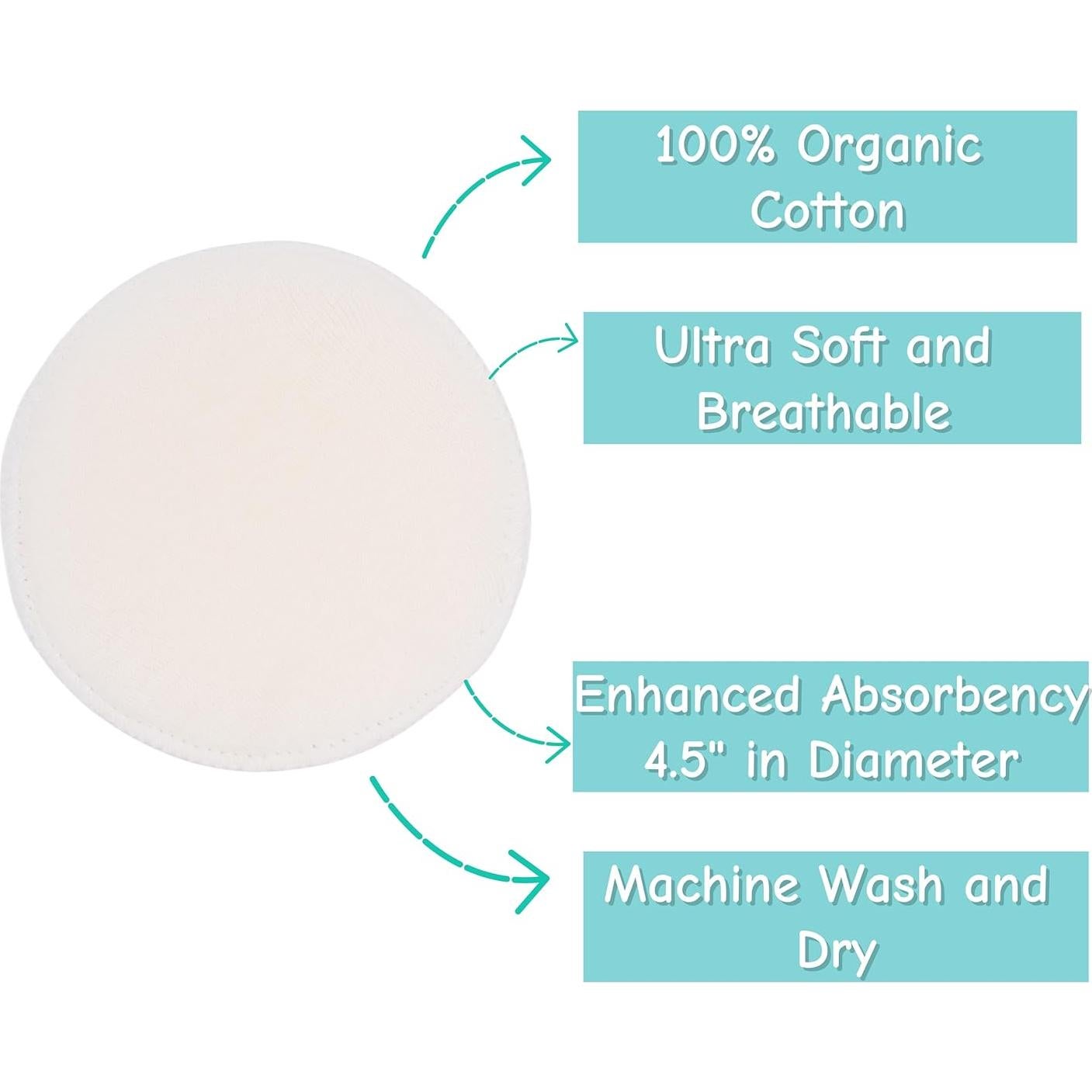 Almohadillas de Lactancia TL Care Algodón Orgánico 6 Unidades