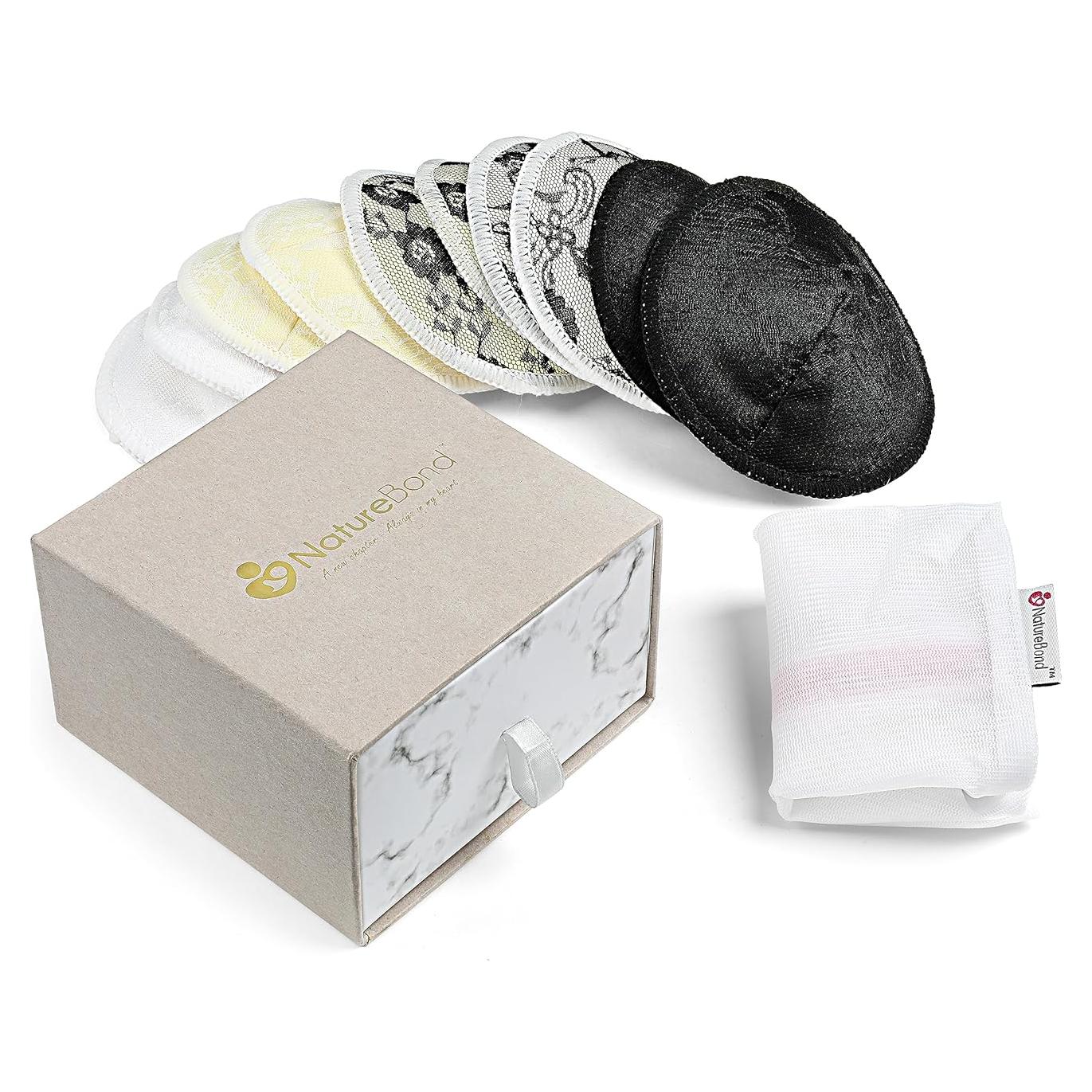 Almohadillas de Lactancia Reutilizables NatureBond - Set de 10
