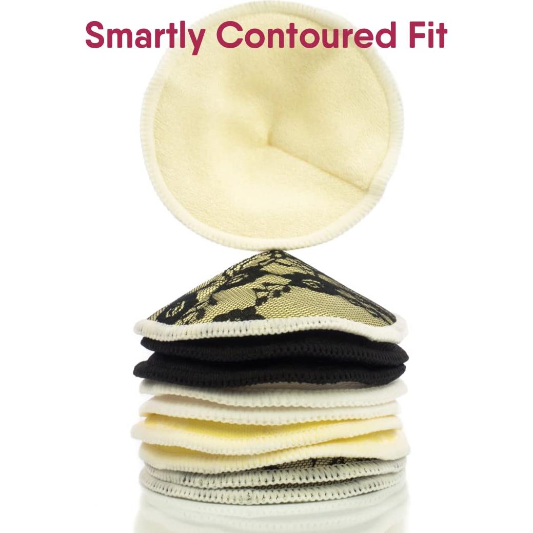 Almohadillas de Lactancia Reutilizables NatureBond - Set de 10