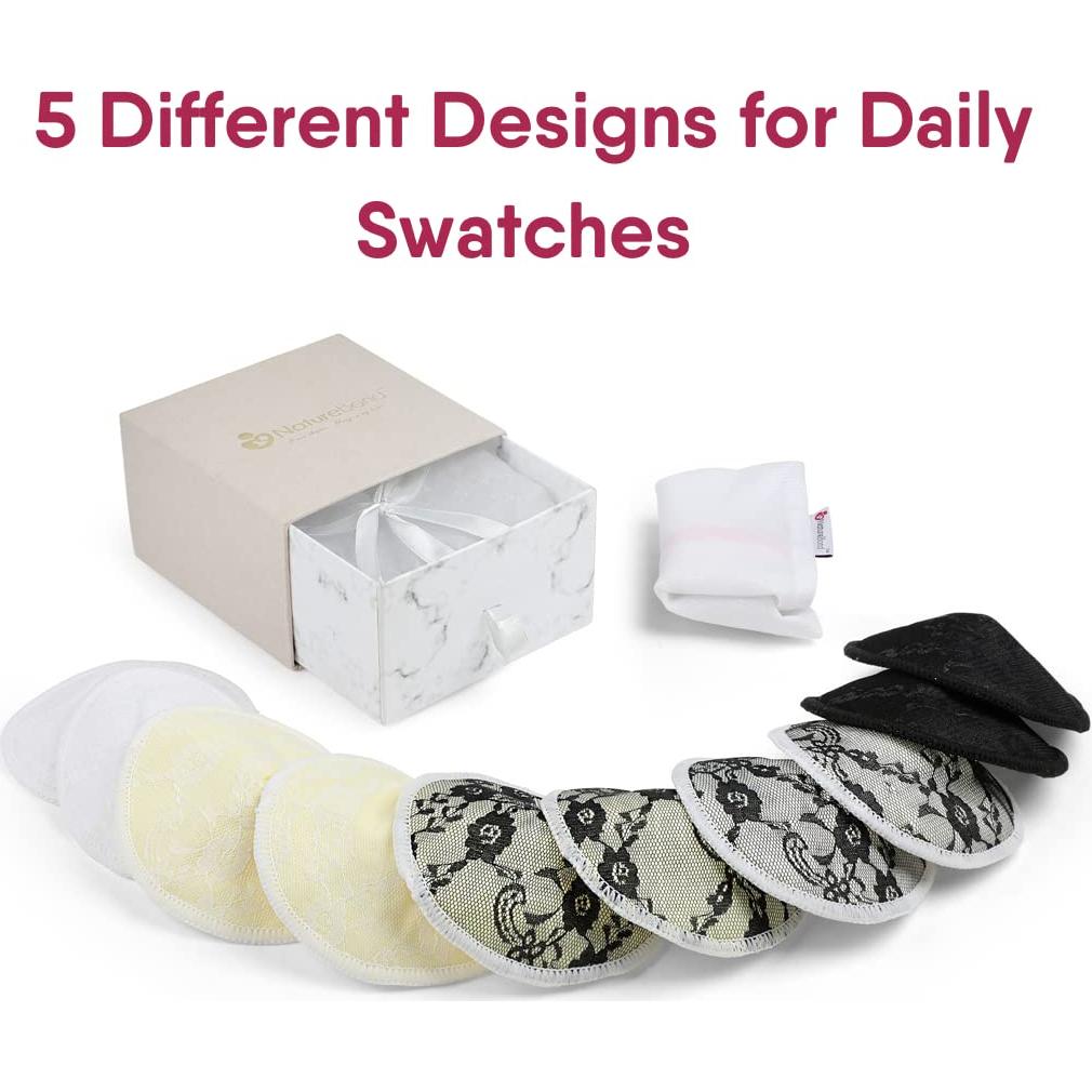 Almohadillas de Lactancia Reutilizables NatureBond - Set de 10