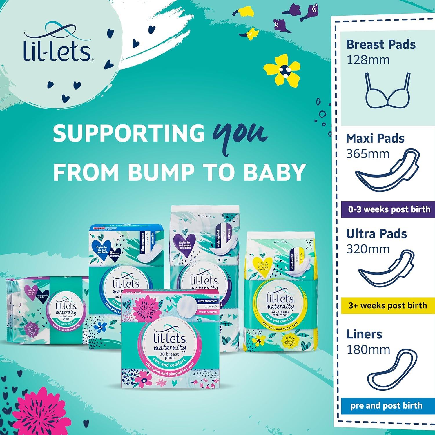 Almohadillas de Lactancia Lil-Lets - 120 Unidades Ultra-Finas